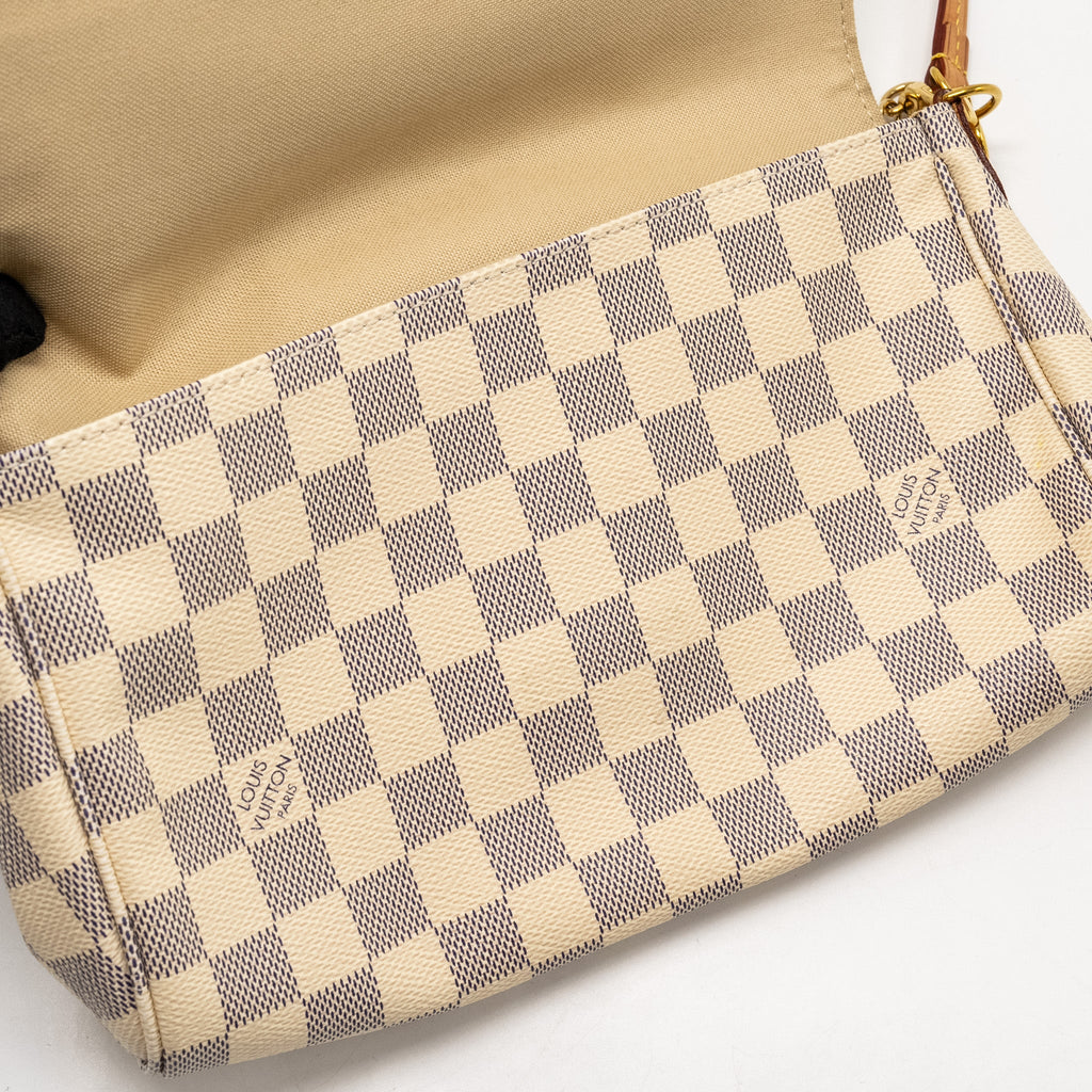 LOUIS VUITTON FAVORITE MM DAMIER AZUR CANVAS GHW