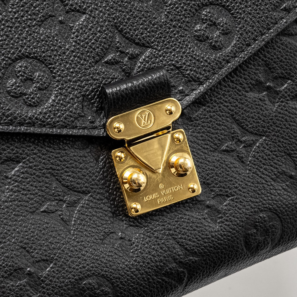LOUIS VUITTON POCHETTE METIS MONOGRAM EMPREINTE BLACK GHW