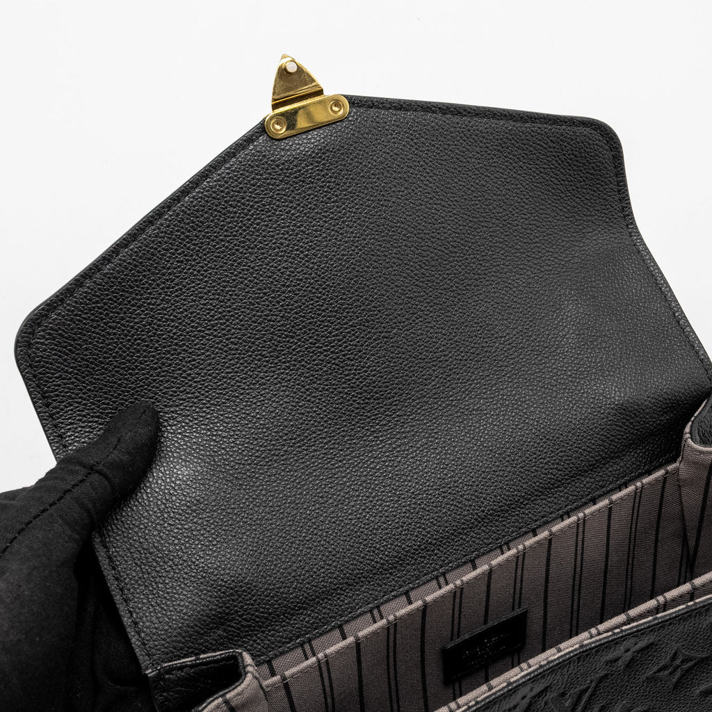 LOUIS VUITTON POCHETTE METIS MONOGRAM EMPREINTE BLACK GHW
