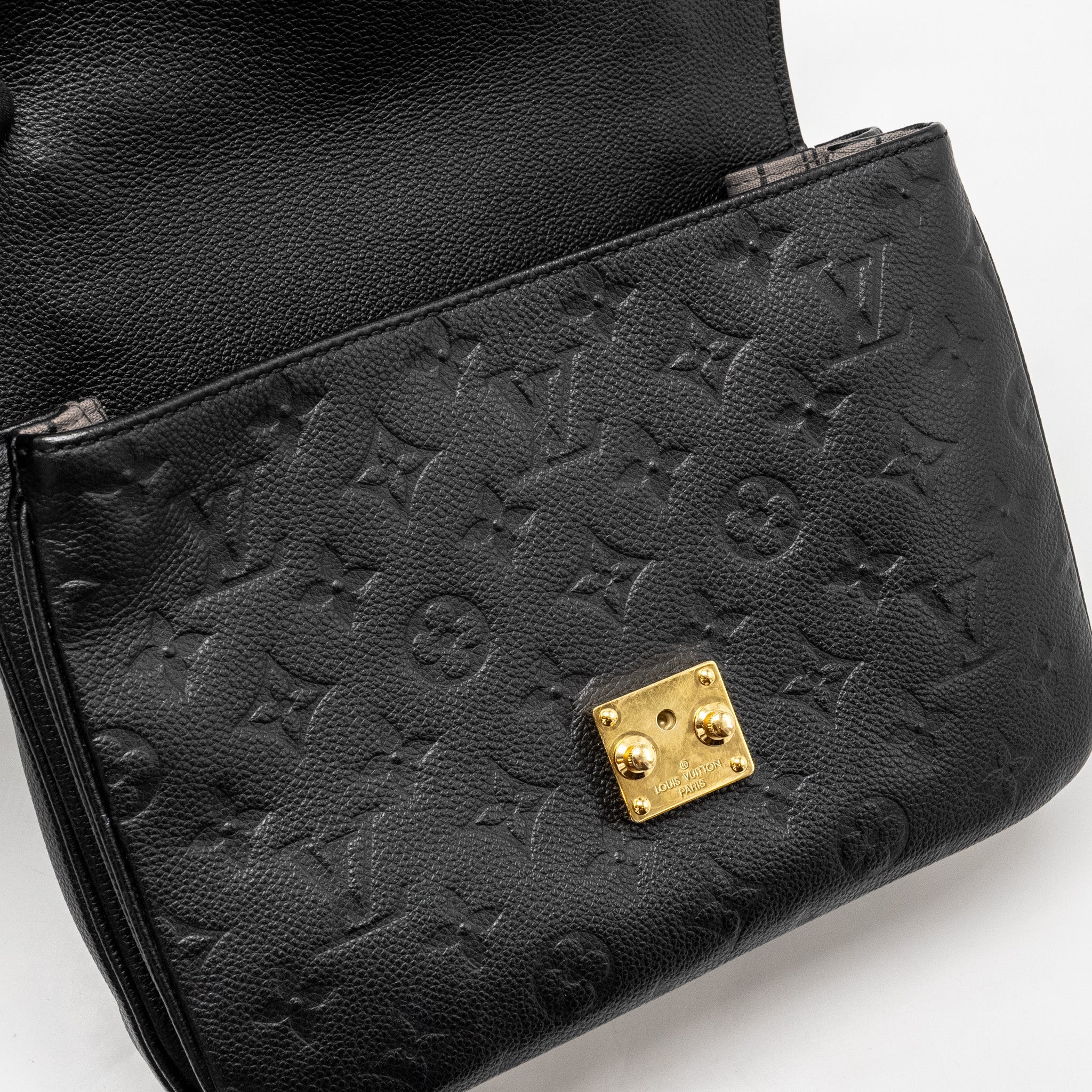 LOUIS VUITTON POCHETTE METIS MONOGRAM EMPREINTE BLACK GHW