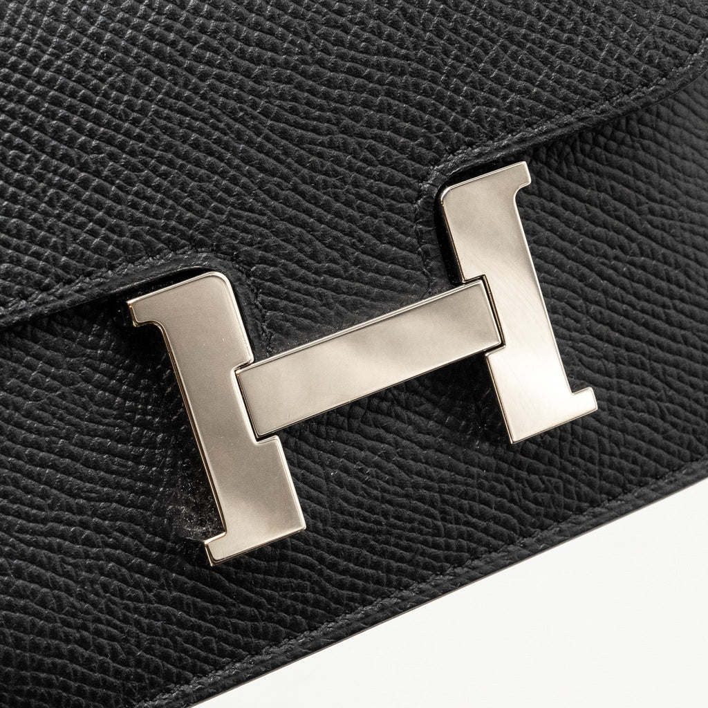 HERMES CONSTANCE SLIM EPSOM BLACK SHW