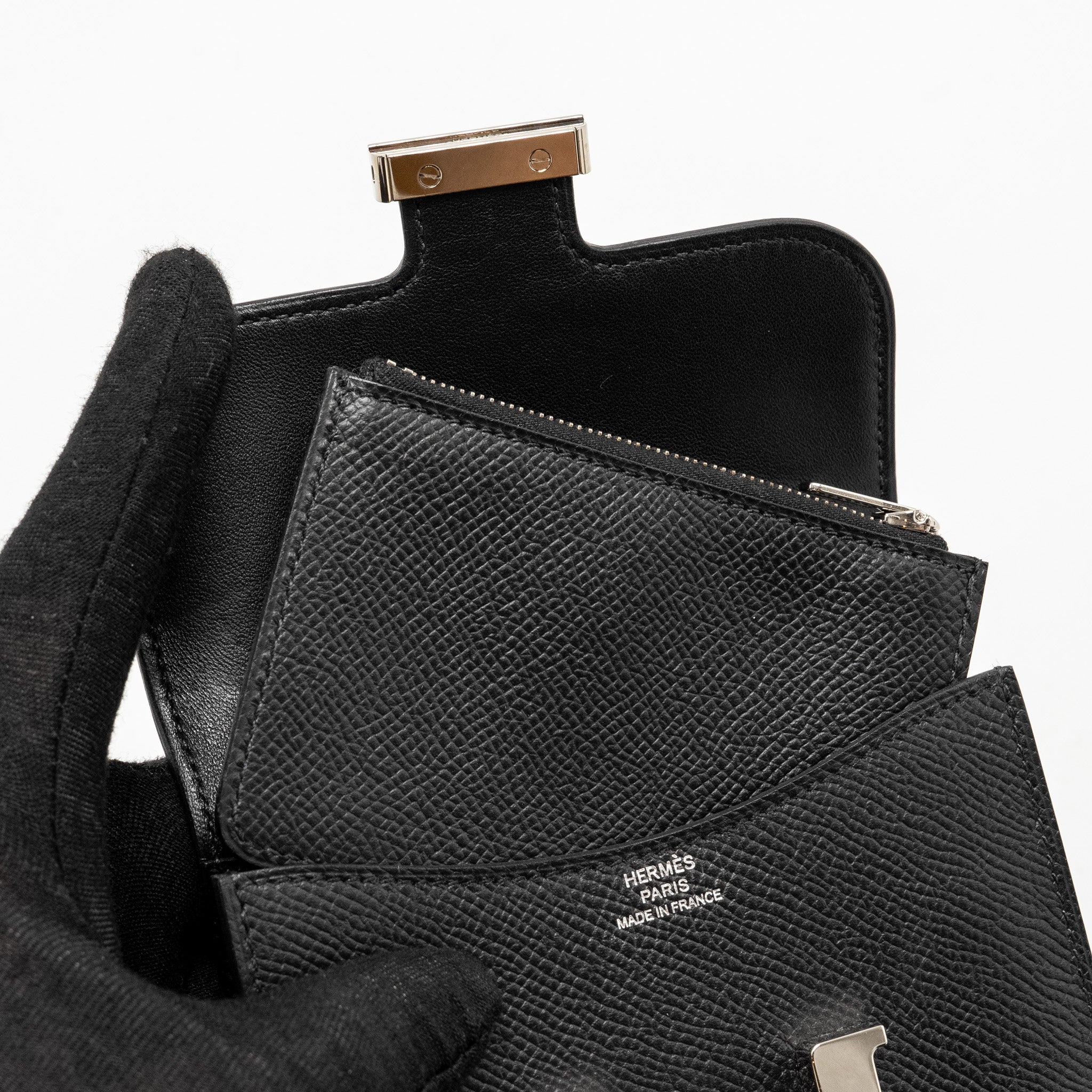 HERMES CONSTANCE SLIM EPSOM BLACK SHW