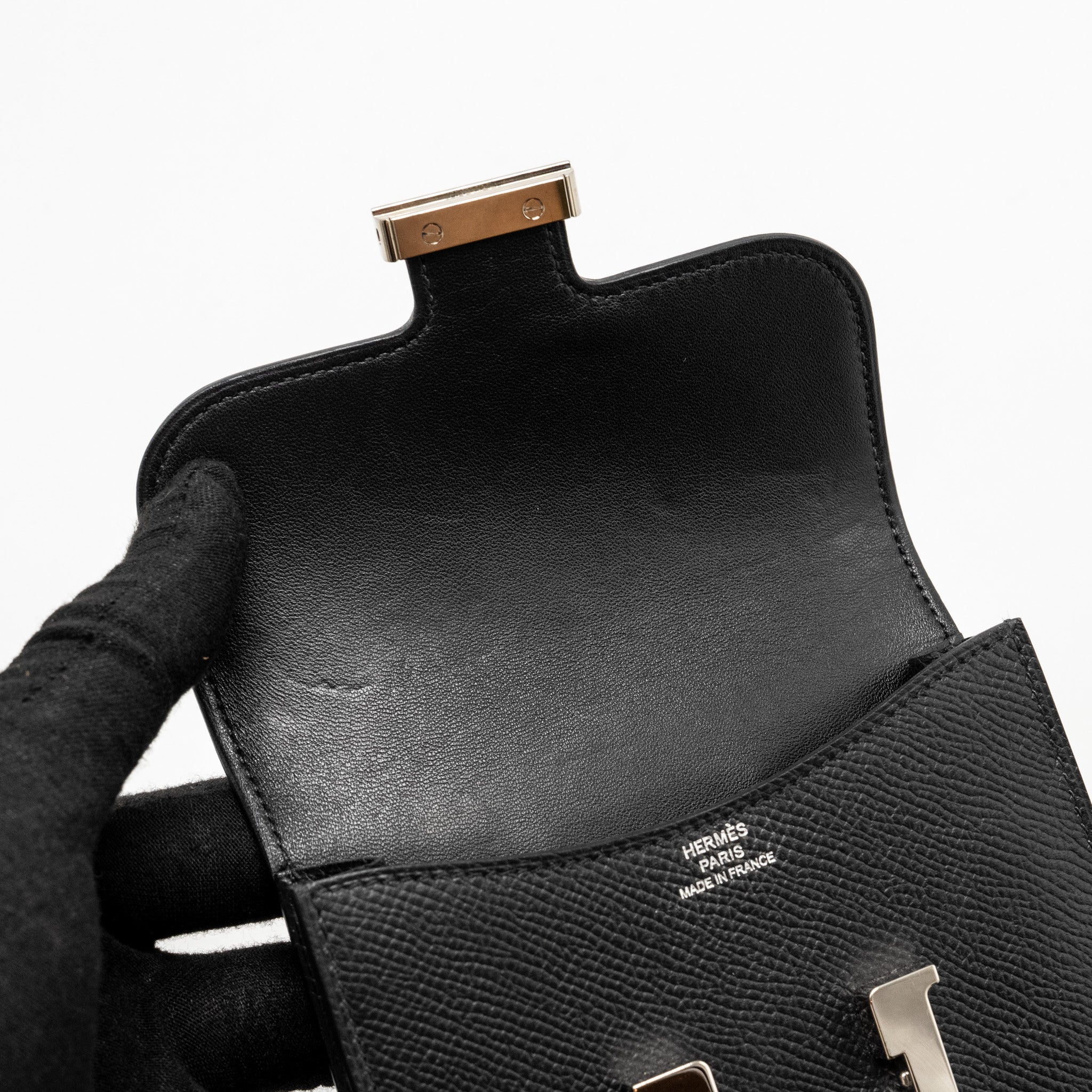 HERMES CONSTANCE SLIM EPSOM BLACK SHW