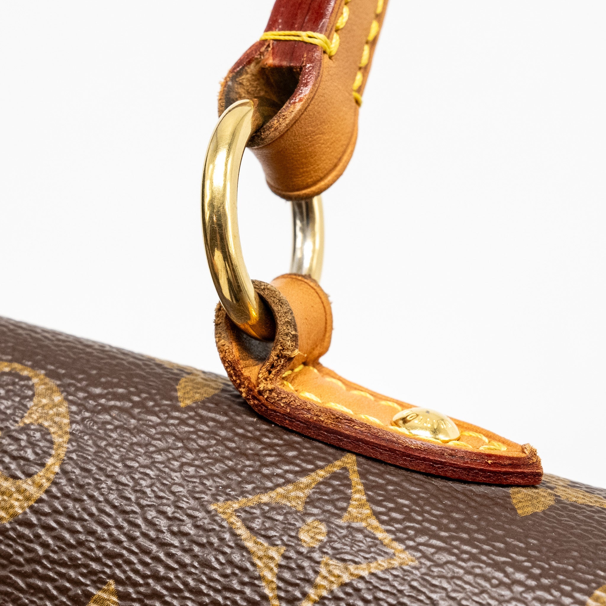 LOUIS VUITTON CLUNY BB MONOGRAM CANVAS WITH PINK STRAP GHW