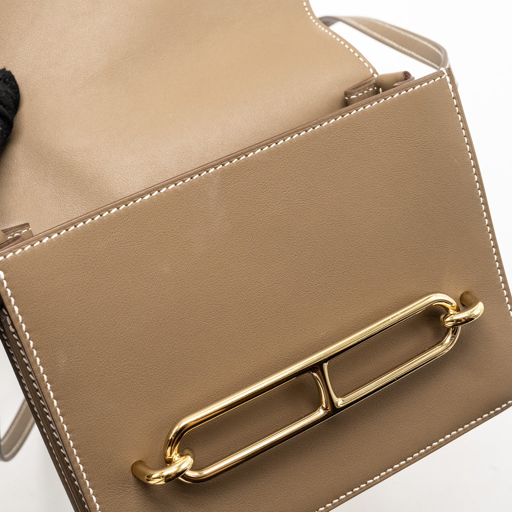 HERMES MINI ROULIS SWIFT ETOUPE LGHW