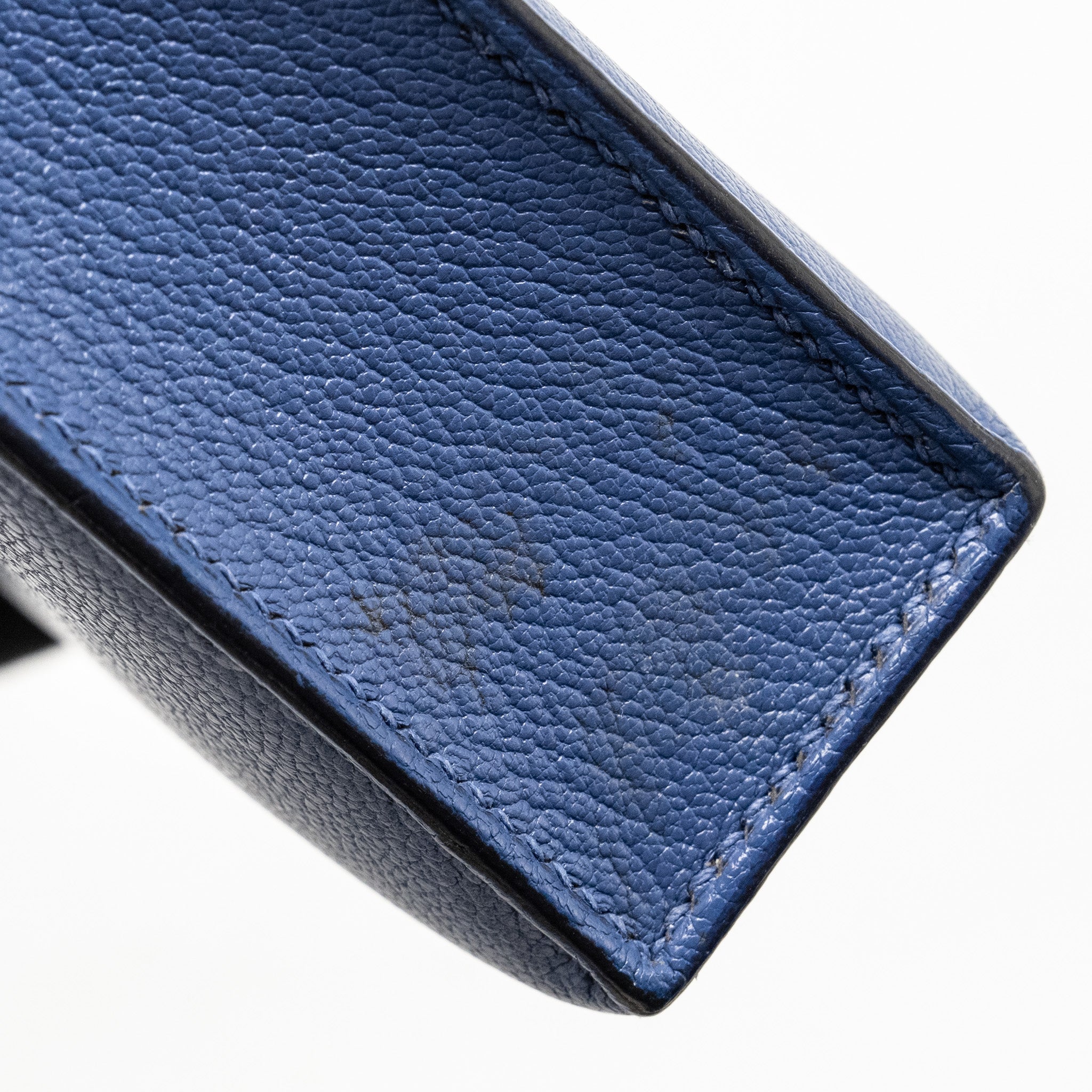 HERMES MINI VERROU CHÈVRE MYSORE BLUE BRIGHTON SHW