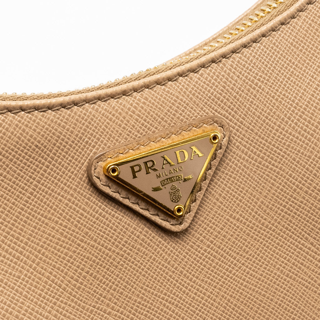 PRADA RE-EDITION 2005 SAFFIANO LEATHER CAMMEO GHW
