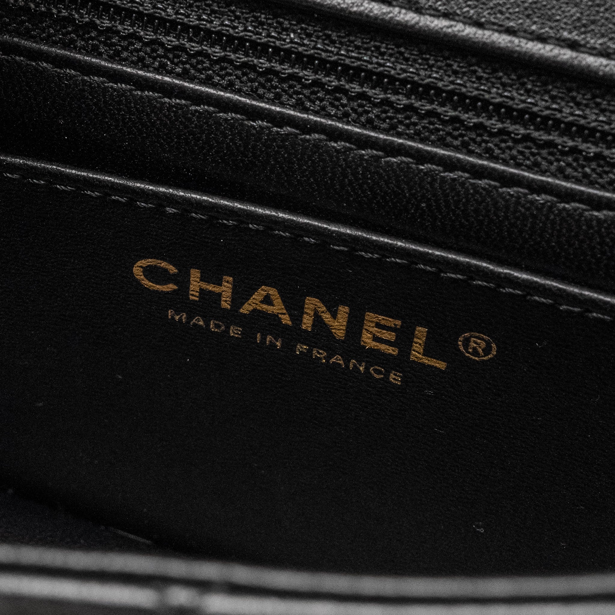 CHANEL DETAILED TOP HANDLE FLAP BAG LAMBSKIN BLACK GHW (MICROCHIP)
