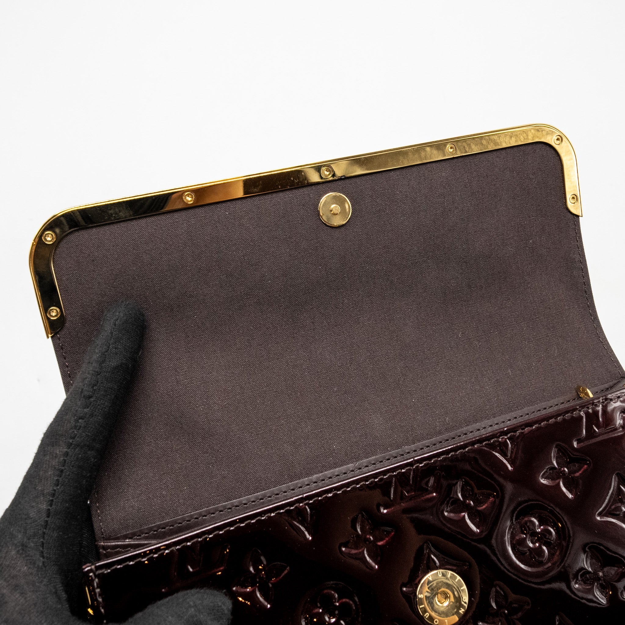 LOUIS VUITTON ROSSMORE MM MONOGRAM VERNIS AMARANTE GHW