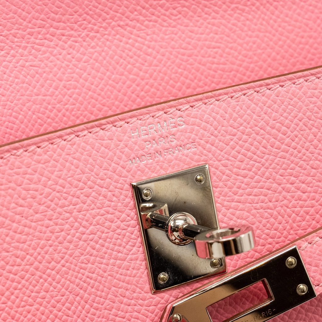 HERMES KELLY 25 EPSOM 1Q ROSE CONFETTI SHW