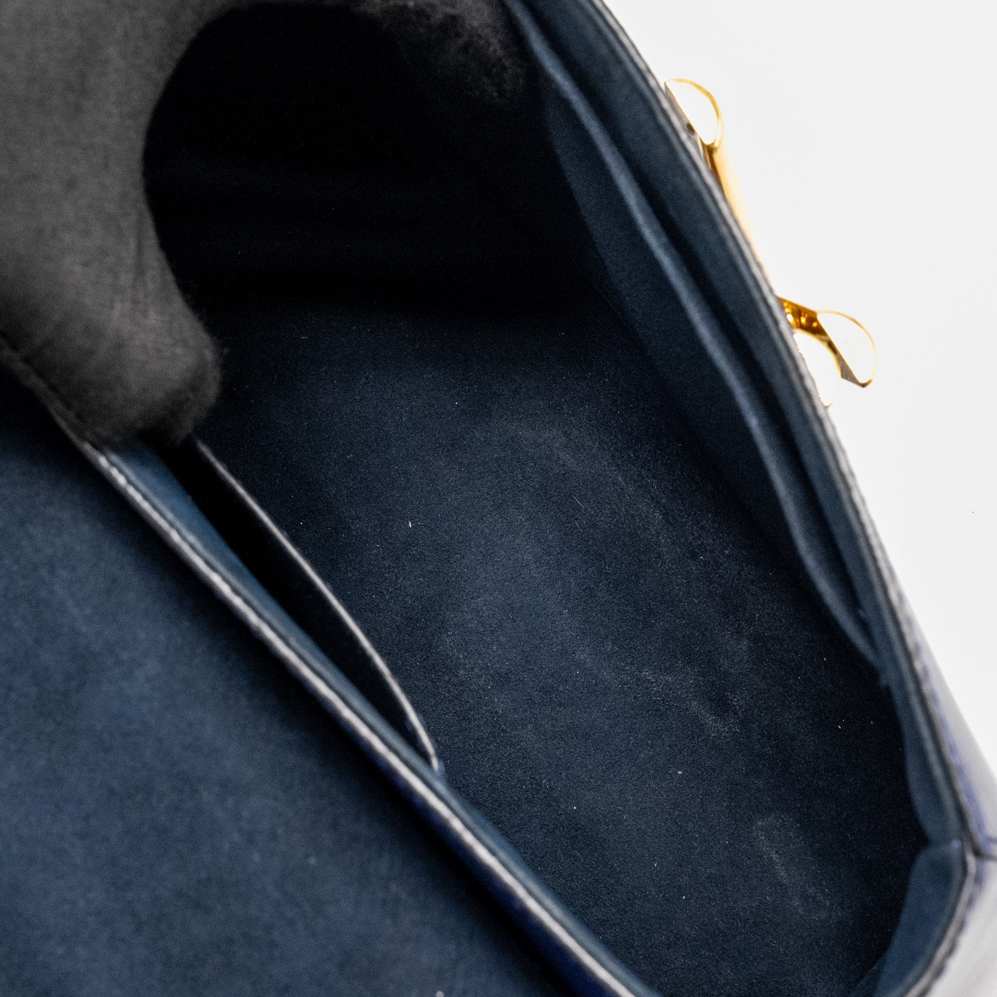 LOUIS VUITTON NIGHT BIRD LADIES TWIST MM BAG EPI/SEQUIN NAVY GHW
