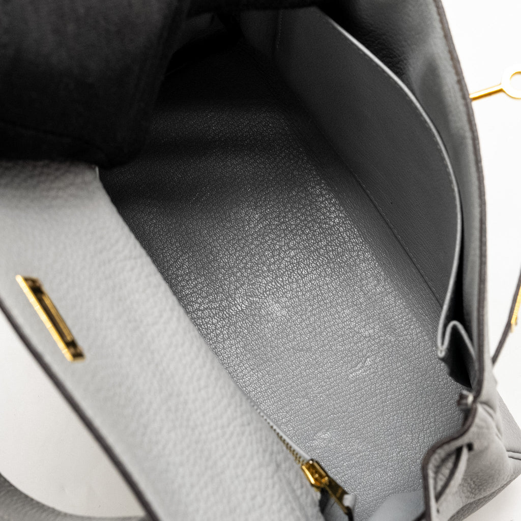 HERMES KELLY 25 TOGO GRIS MOUETTE GHW