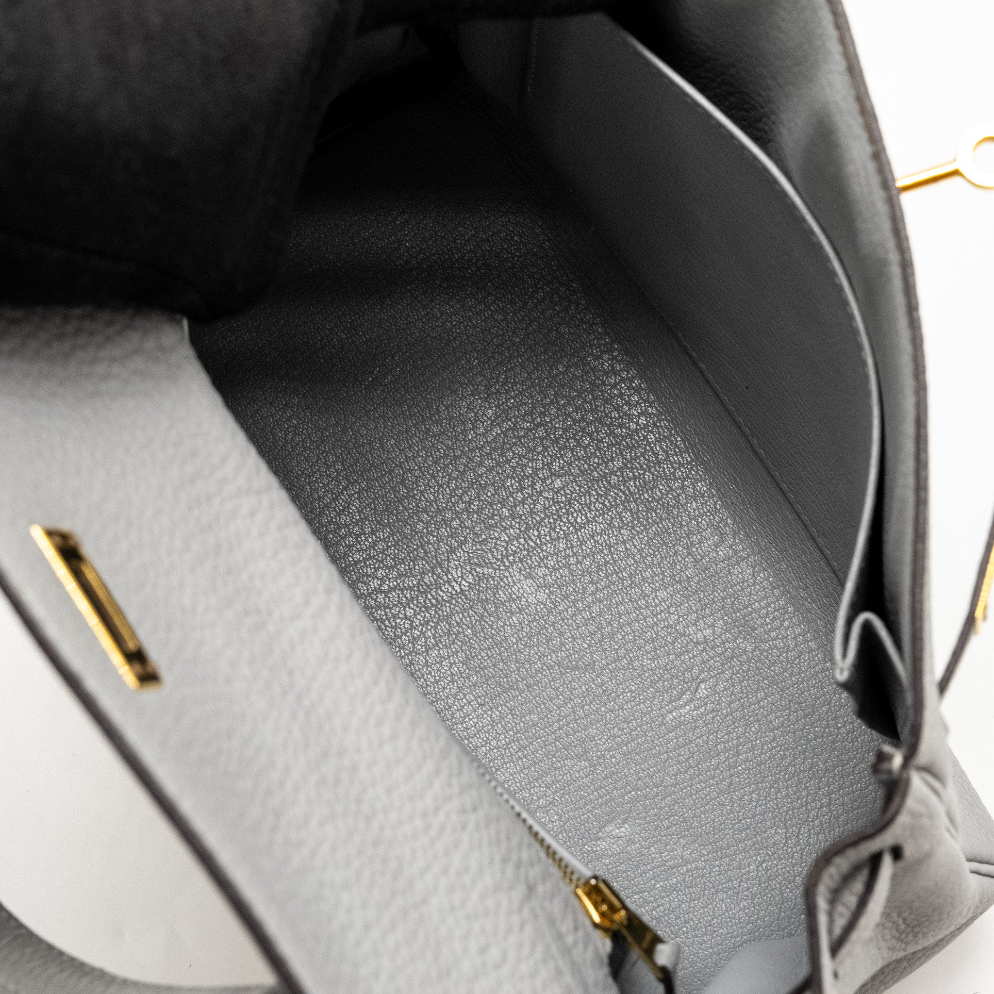 HERMES KELLY 25 TOGO GRIS MOUETTE GHW