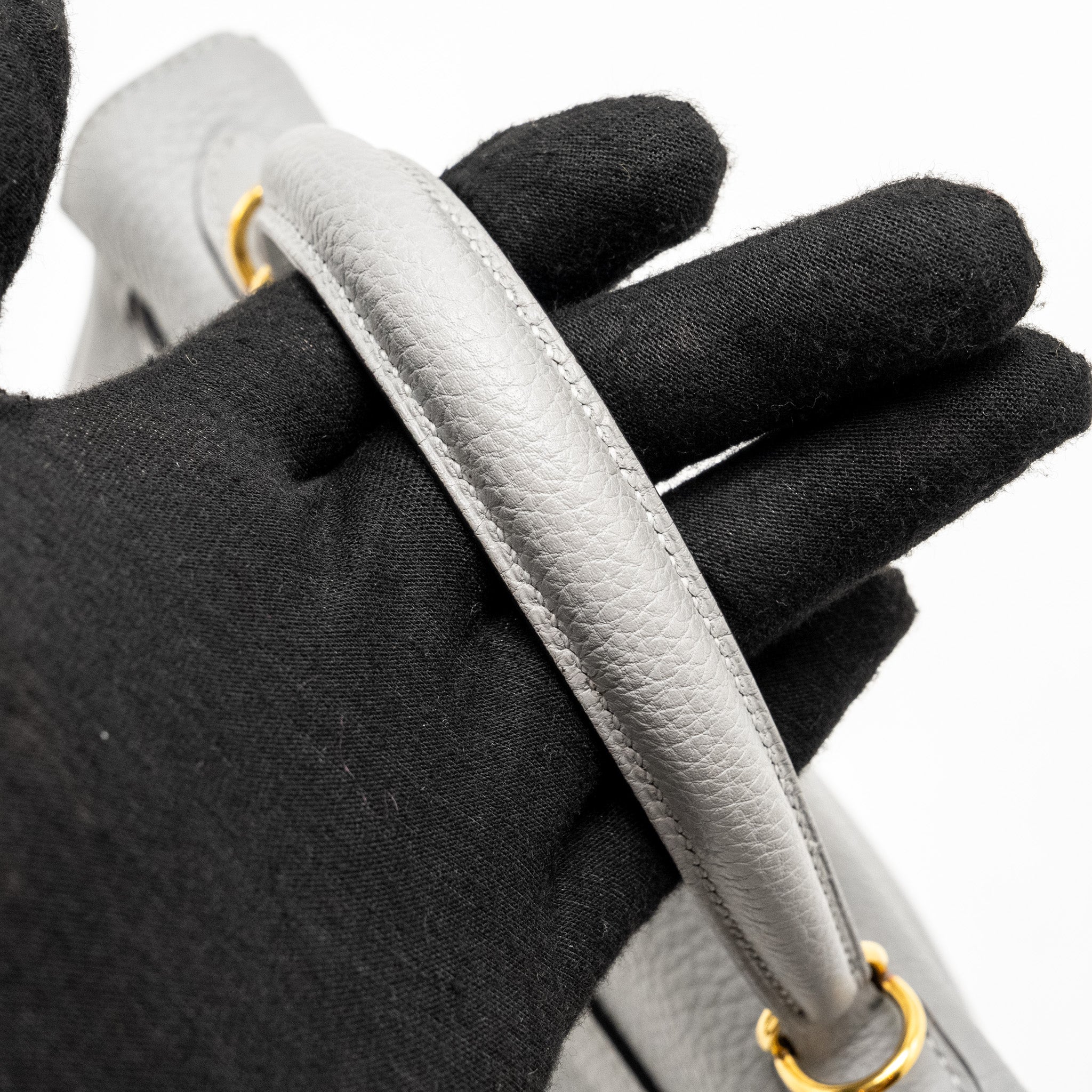 HERMES KELLY 25 TOGO GRIS MOUETTE GHW