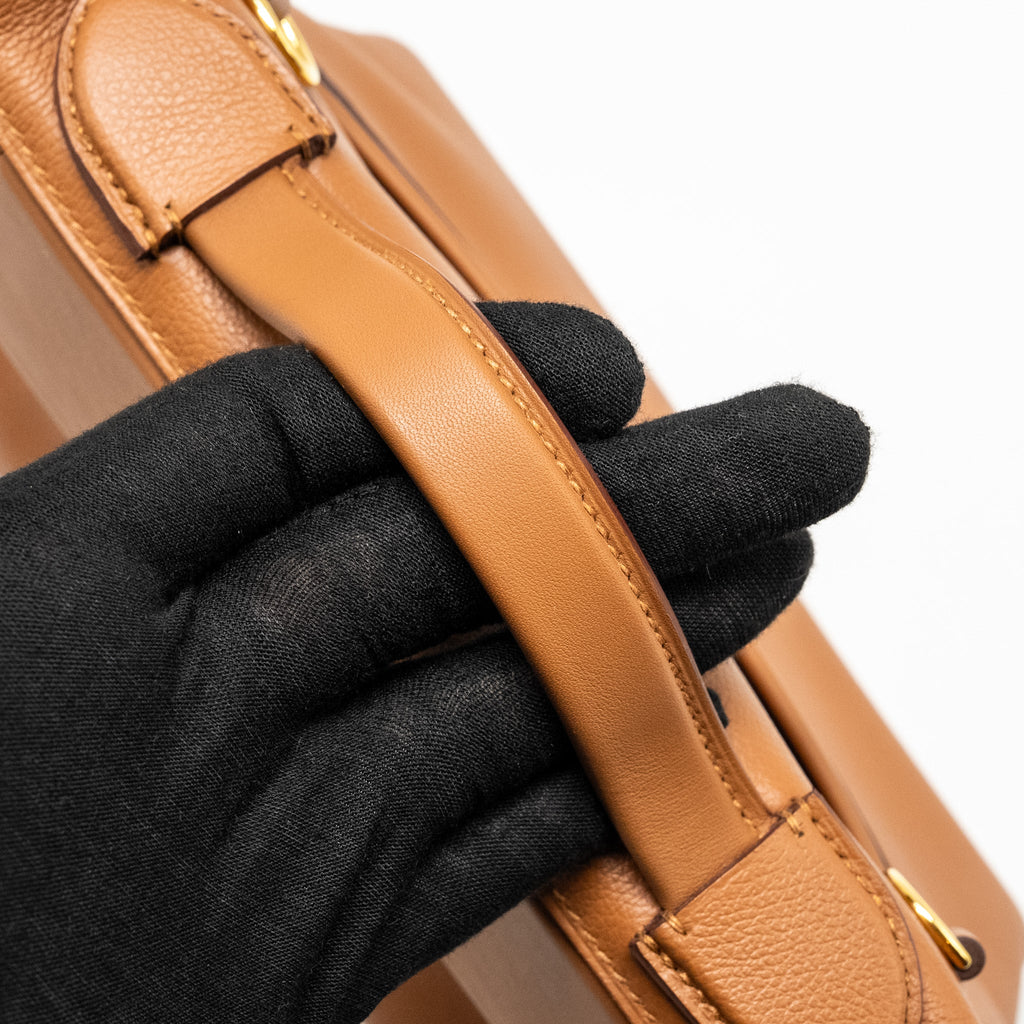 HERMES MINI 24/24 2424-21 BAG EVERCOLOR/ SWIFT GOLD GHW