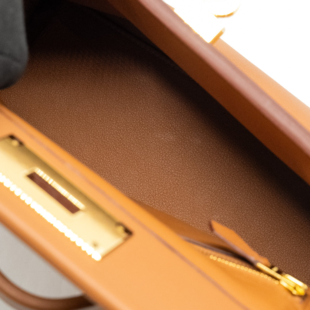 HERMES MINI 24/24 2424-21 BAG EVERCOLOR/ SWIFT GOLD GHW