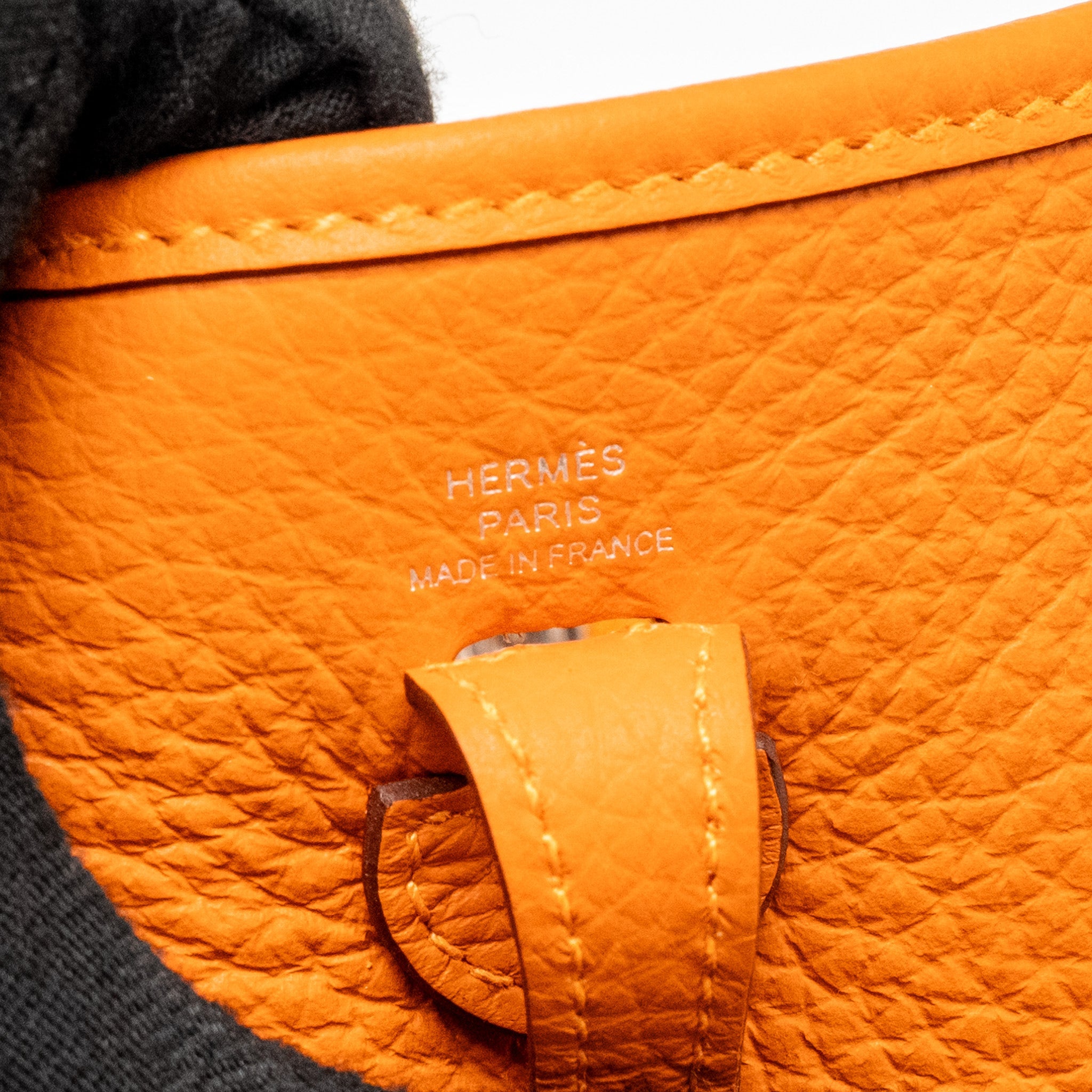 HERMES MINI EVELYNE CLEMENCE ORANGE SHW