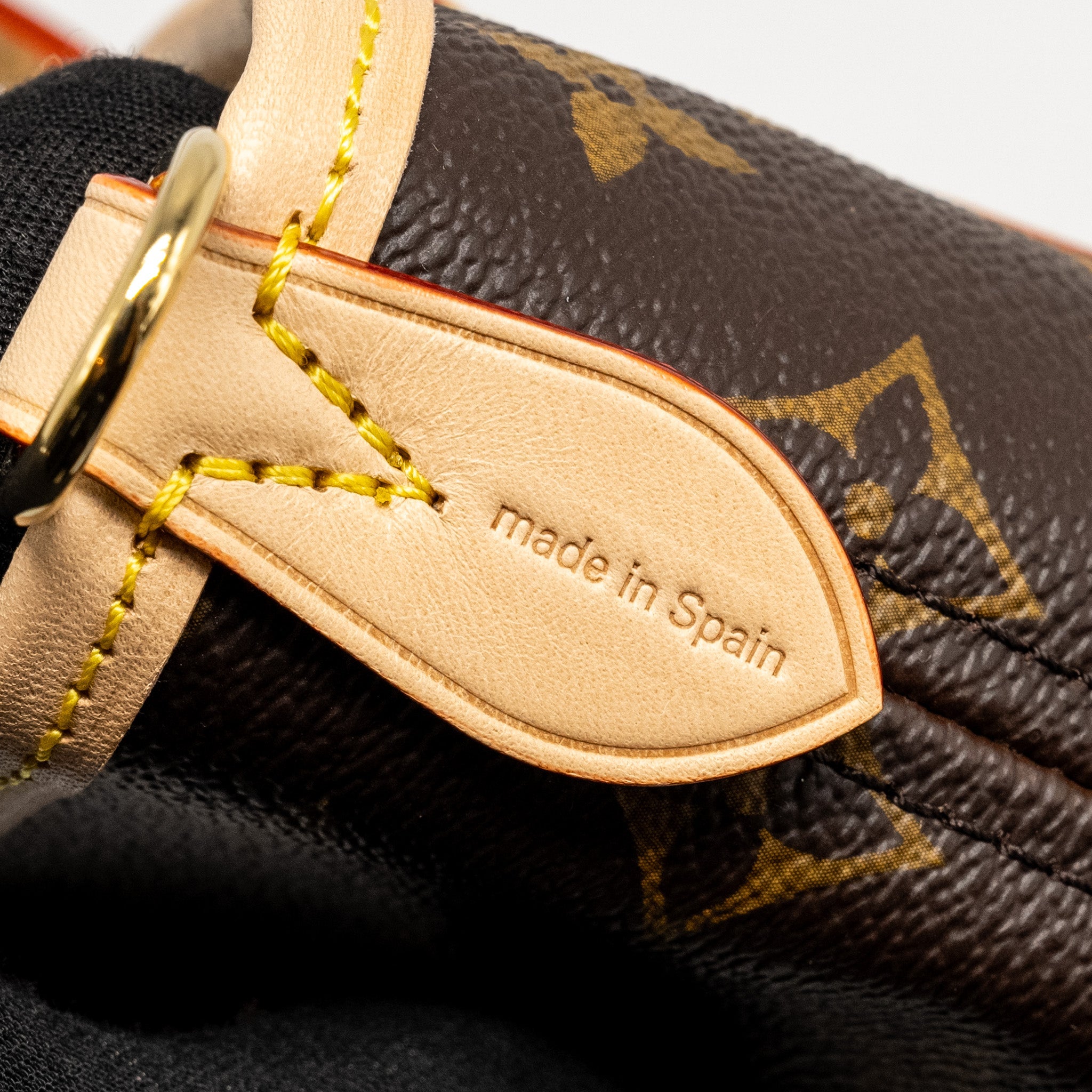 LOUIS VUITTON NEVERFULL BB BEIGE STRAP MONOGRAM CANVAS GHW