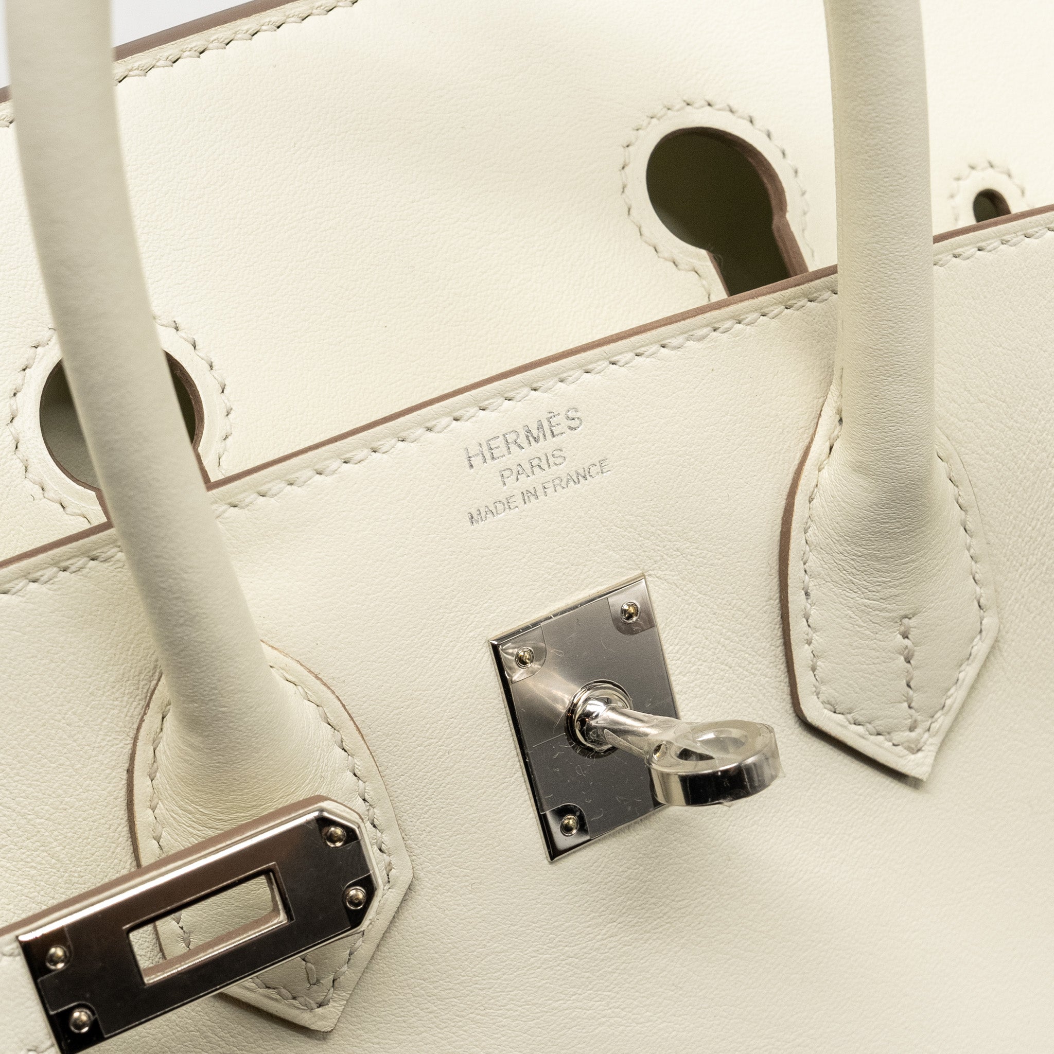 HERMES BIRKIN 25 SWIFT MUSHROOM SHW