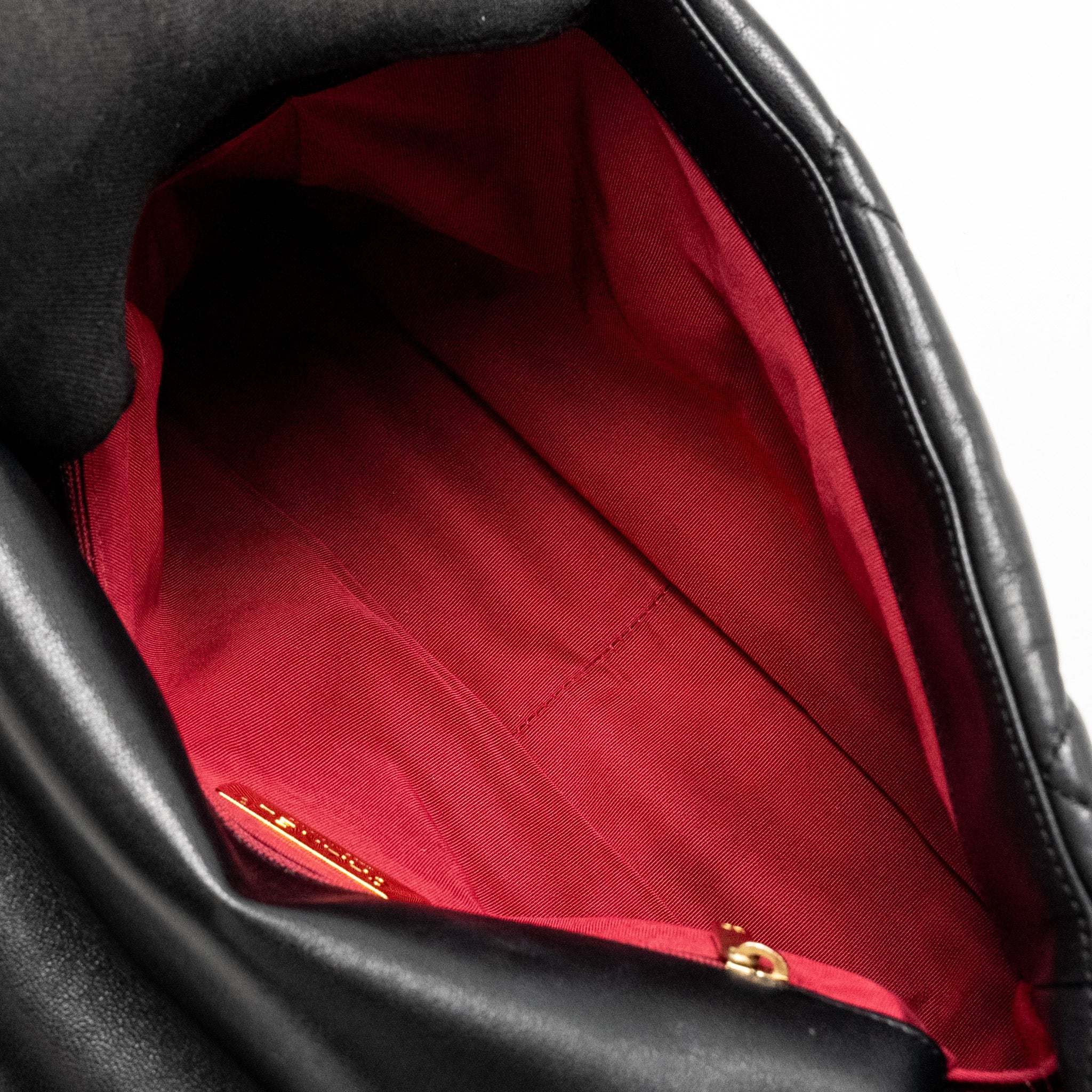 CHANEL LARGE 19 BAG GOATSKIN BLACK MULTICOLOUR HARDWARE
