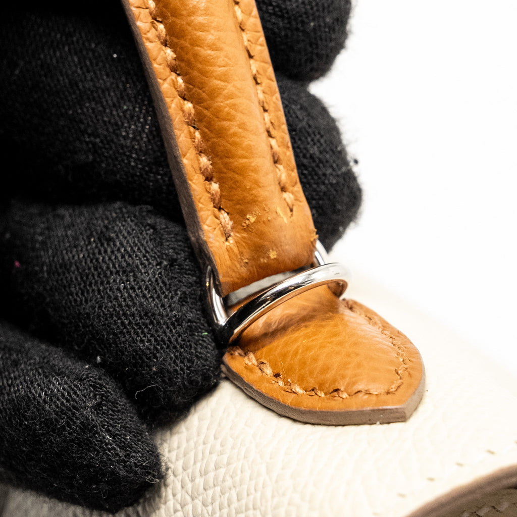 HERMES MINI KELLY II EPSOM CRAIE/MAUVE PALE/GOLD SHW