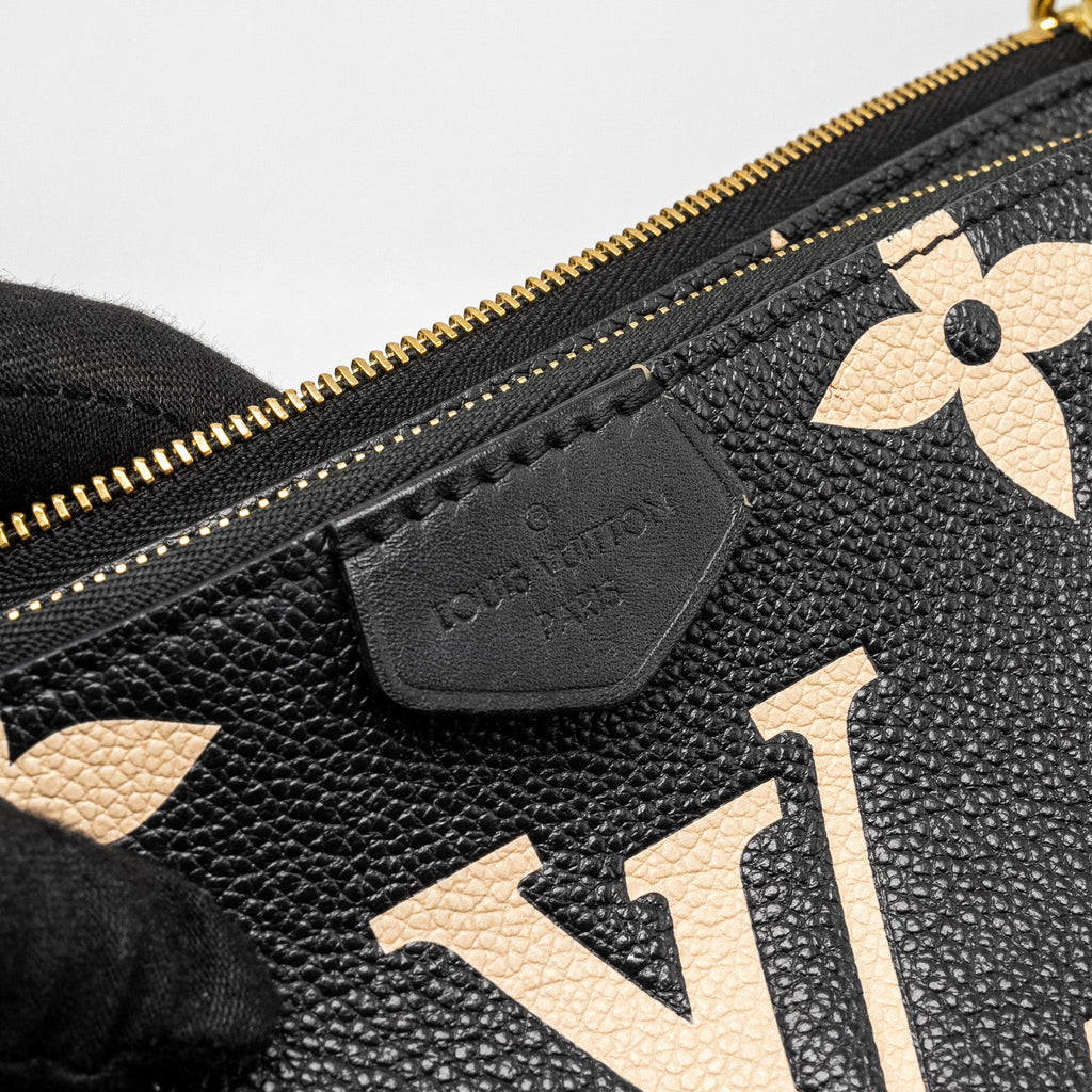 LOUIS VUITTON MULTI POCHETTE ACCESSORIES BICOLOUR MONOGRAM EMPREINTE GHW