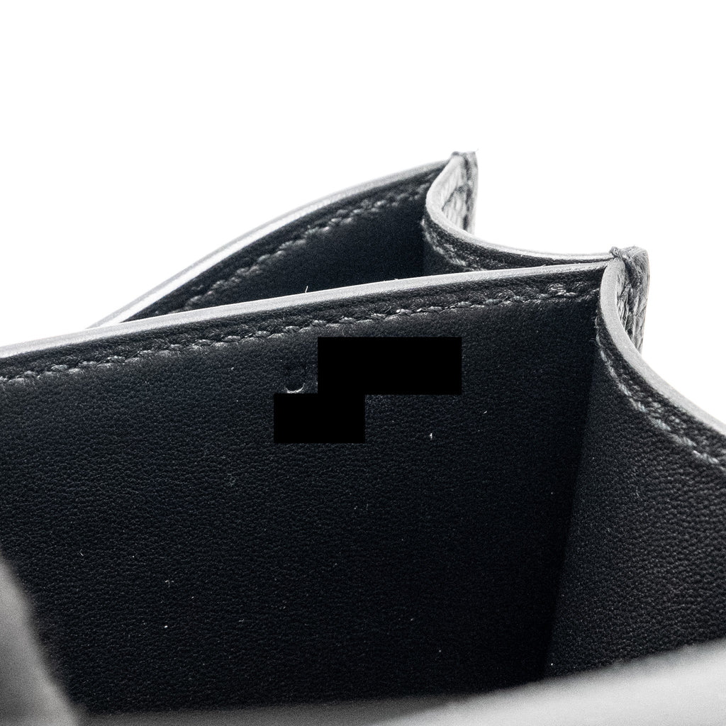 HERMES MINI CONSTANCE EPSOM BLACK RGHW