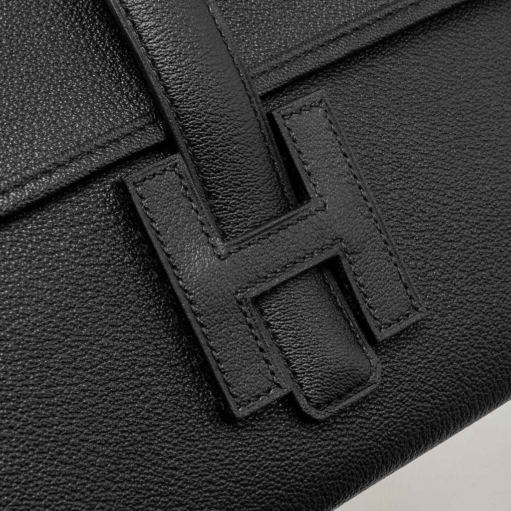 HERMES JIGE ELAN 29 CHÈVRE CHANDRA BLACK