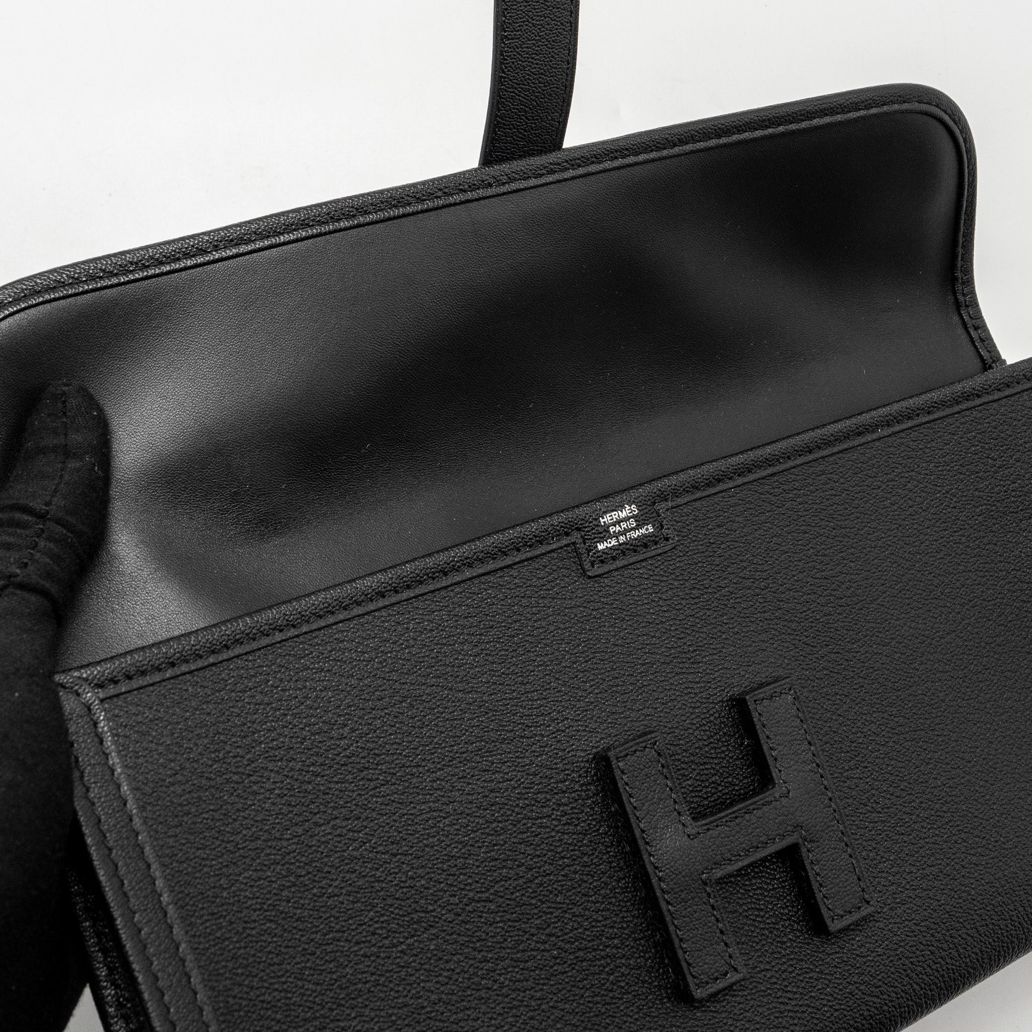 HERMES JIGE ELAN 29 CHÈVRE CHANDRA BLACK