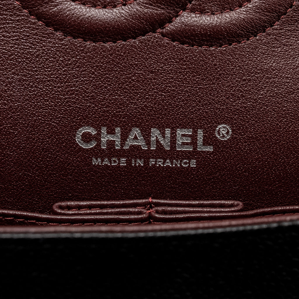 CHANEL MEDIUM CLASSIC DOUBLE FLAP BAG CAVIAR BLACK SHW