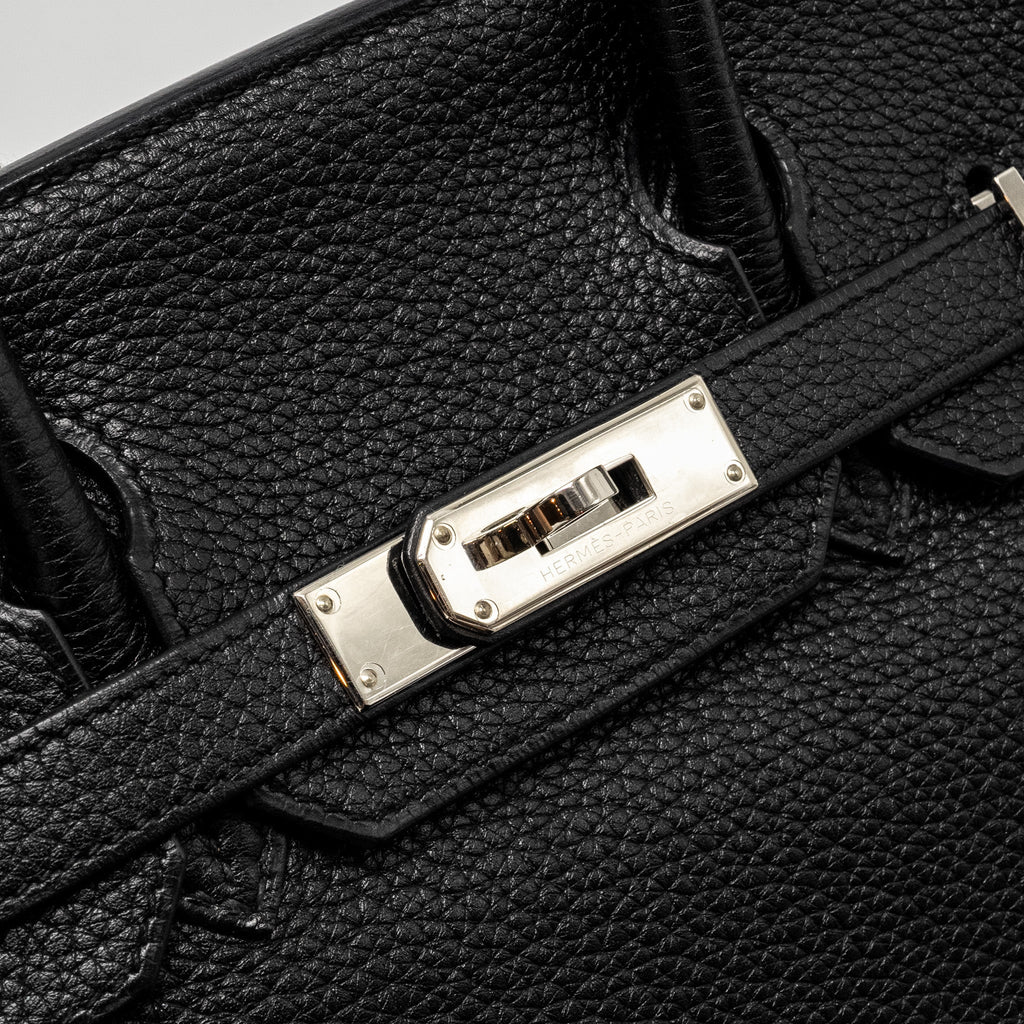 HERMES BIRKIN 30 CLEMENCE BLACK SHW