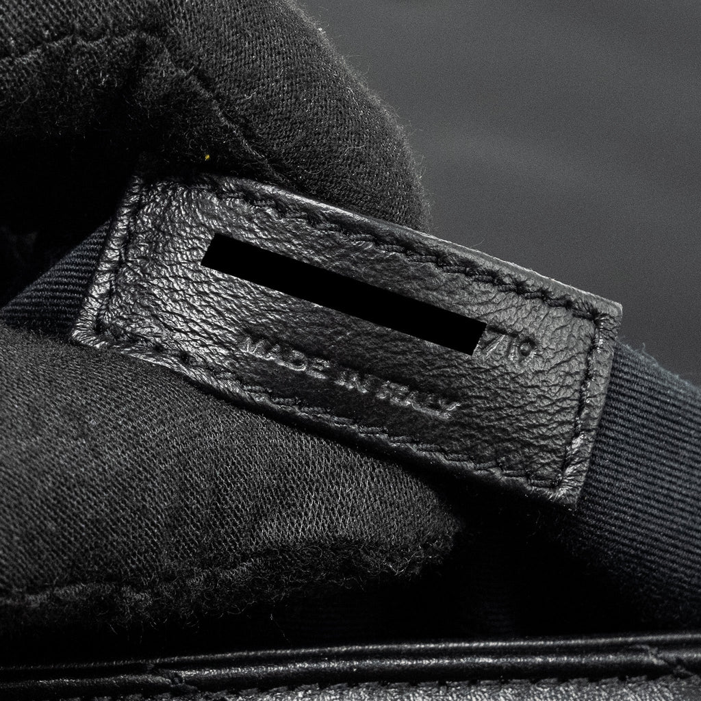 SAINT LAURENT /YSL MEDIUM LOU LOU BAG CALFSKIN BLACK RUTHENIUM HARDWARE