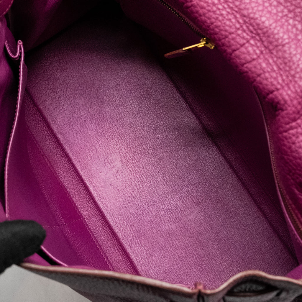 HERMES KELLY 32 CLEMENCE PURPLE TOSCA GHW