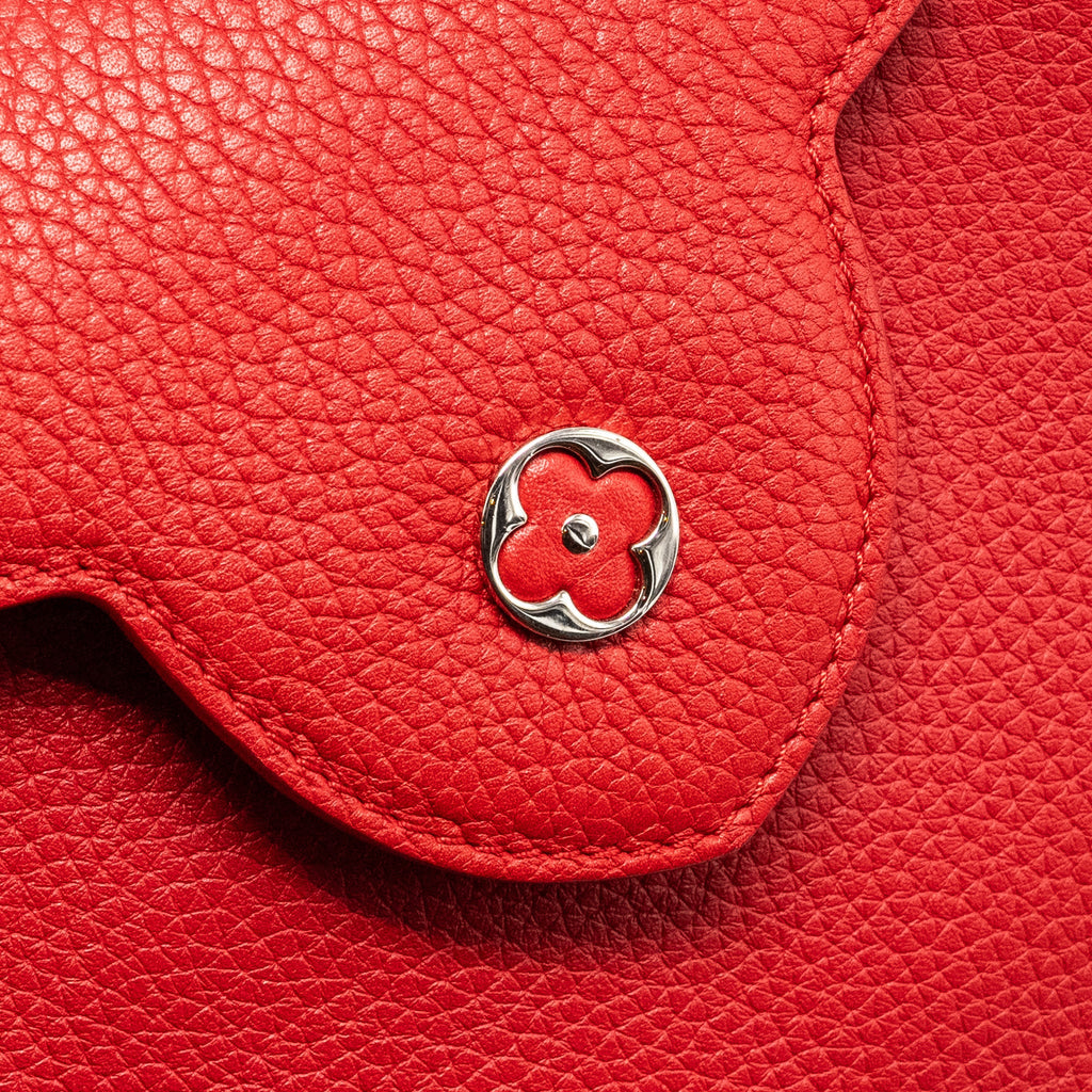 LOUIS VUITTON CAPUCINE BB TAURILLON RED SHW