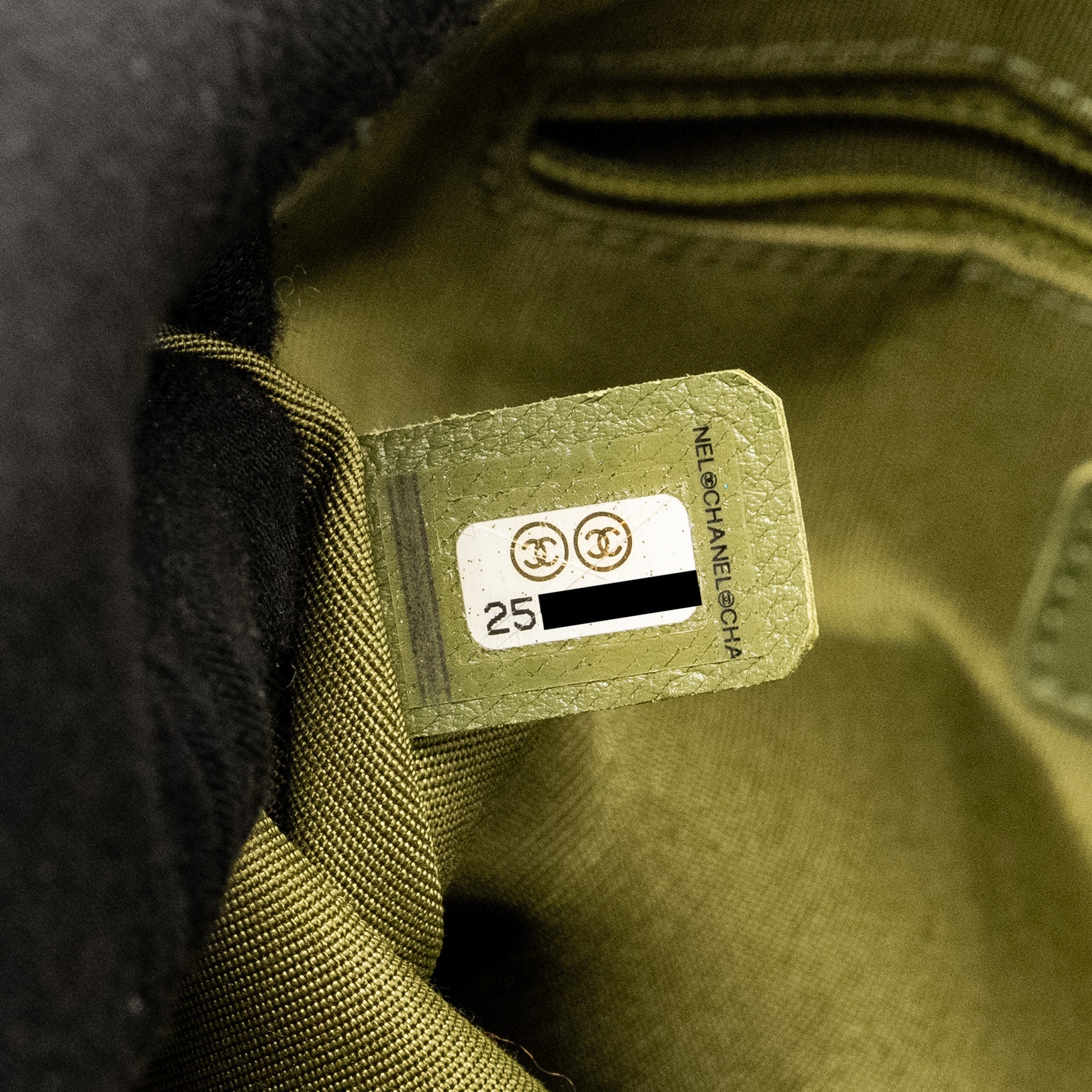 CHANEL DRAWSTRING BUCKET BAG GRAINED CALFSKIN OLIVE GREEN GHW