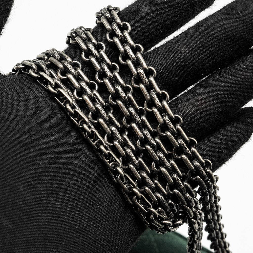CHANEL REISSUE 2.55 226 DOUBLE FLAP BAG FABRIC DARK GREEN RUTHENIUM HARDWARE