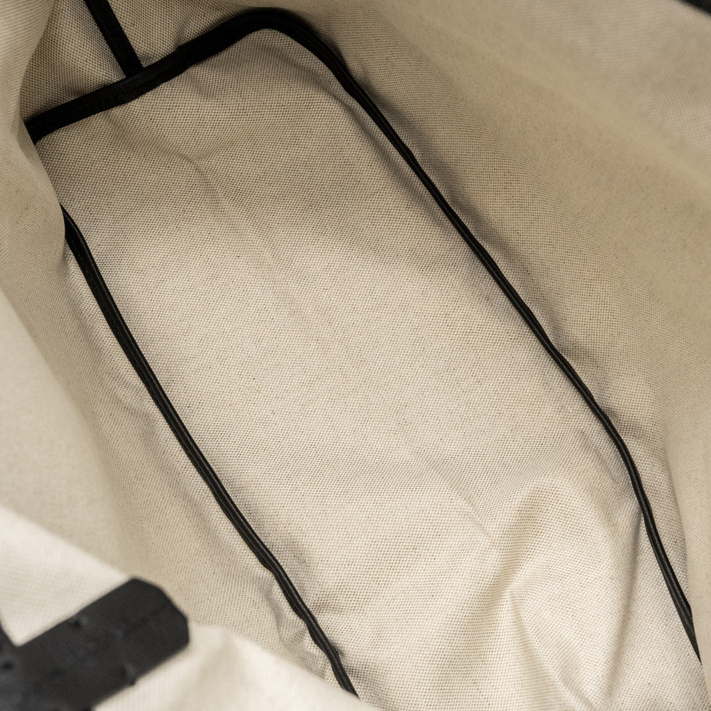 GOYARD SAINT LOUIS PM TOTE BAG GOYARDINE CANVAS/CALFSKIN BLACK SHW