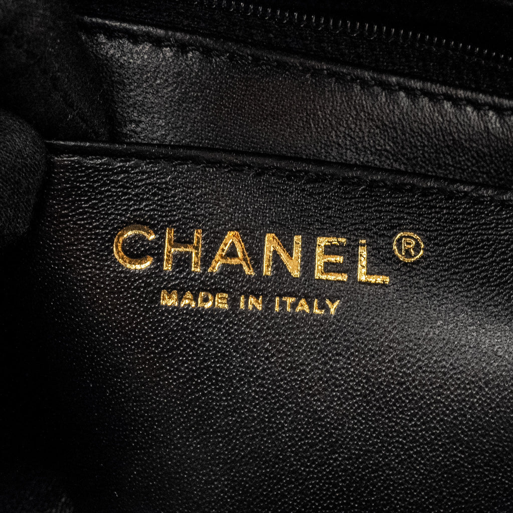 CHANEL MINI 2.55 REISSUE CHEVRON CALFSKIN BLACK GHW (MICROCHIP)