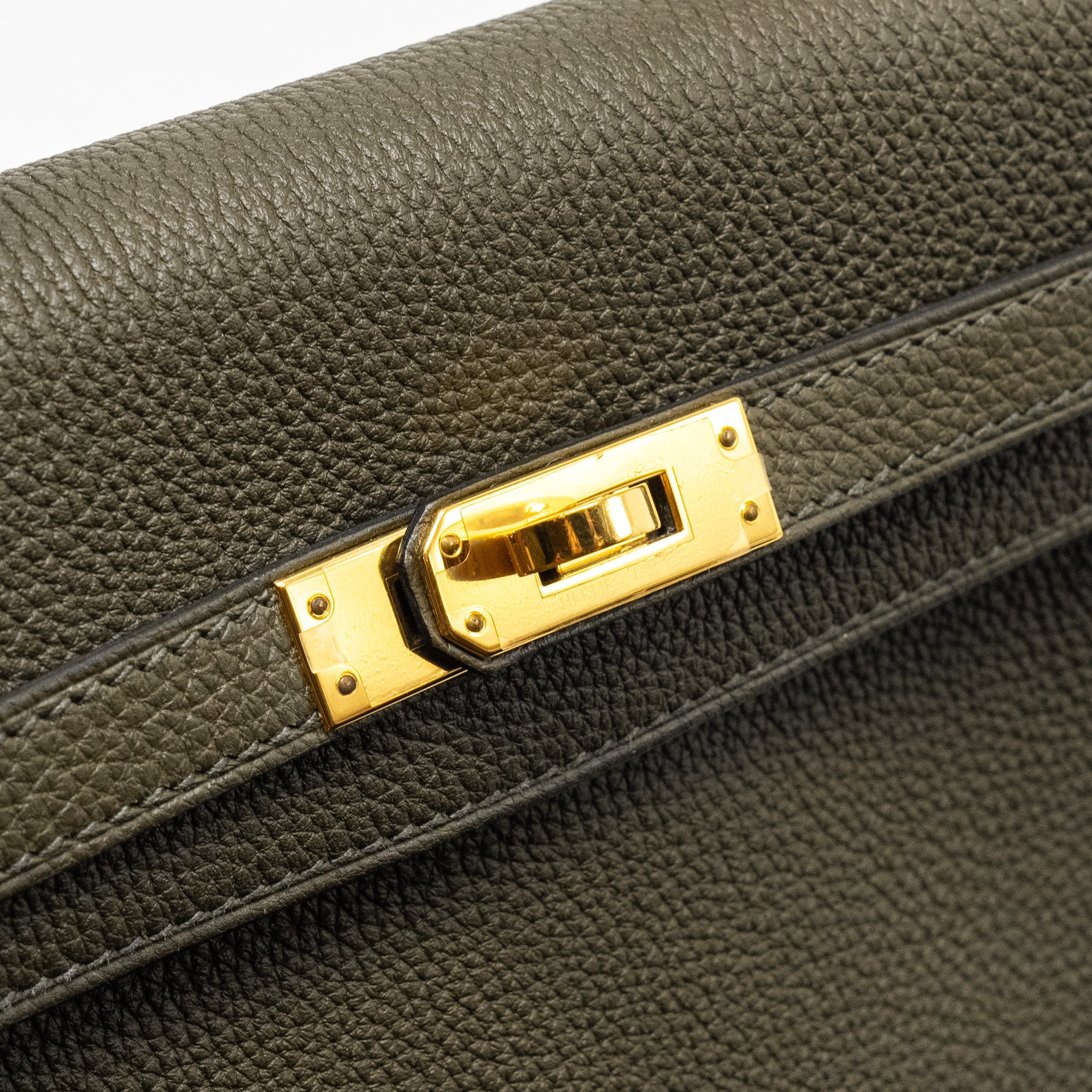 HERMES KELLY 25 TOGO C6 VERT DE GRIS GHW
