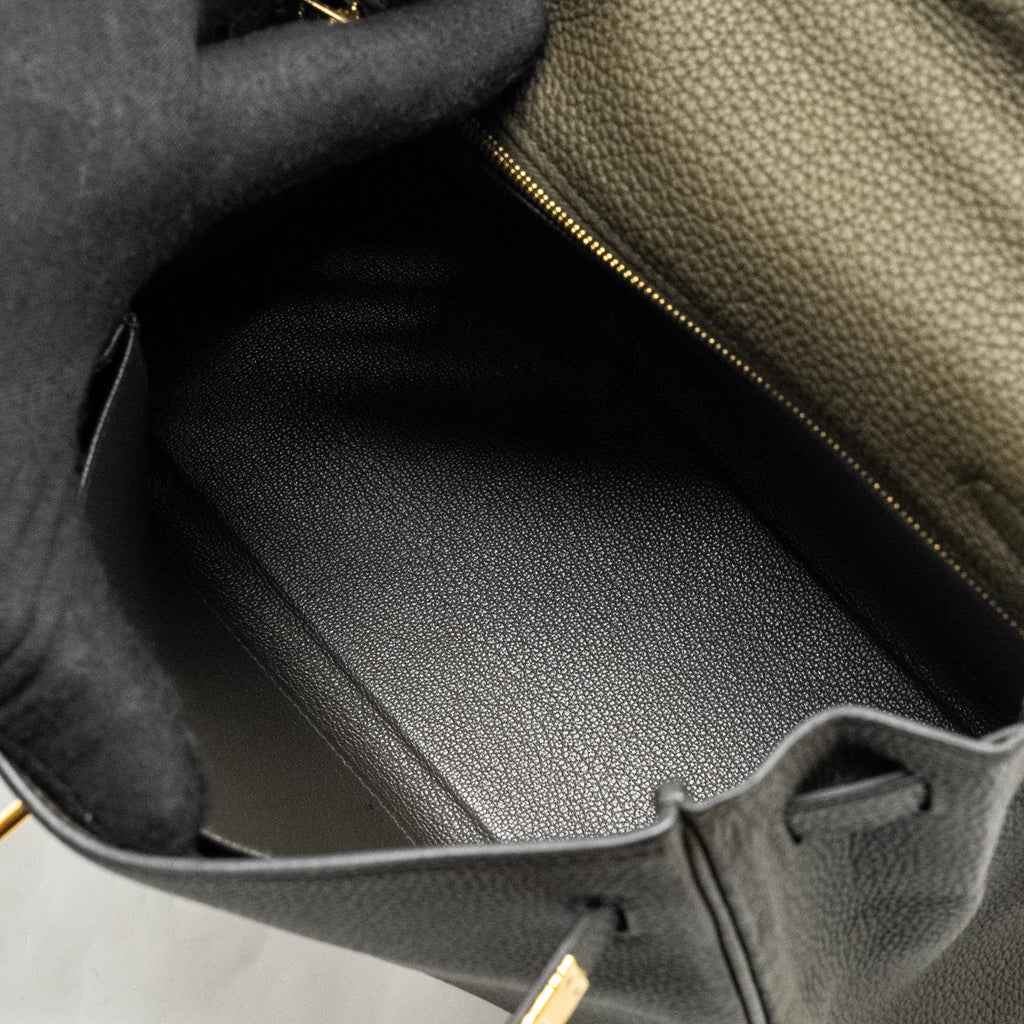 HERMES KELLY 25 TOGO C6 VERT DE GRIS GHW