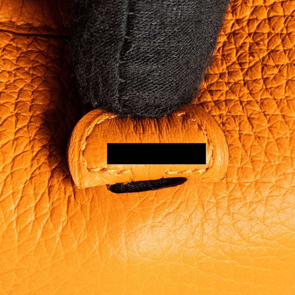HERMES MINI EVELYNE CLEMENCE ORANGE GHW