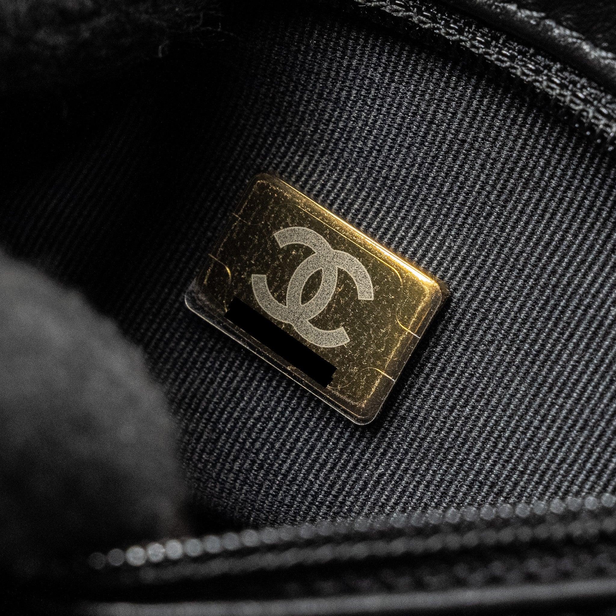 CHANEL MINI KELLY SHOPPING TOTE BAG CALFSKIN BLACK GHW (MICROCHIP)