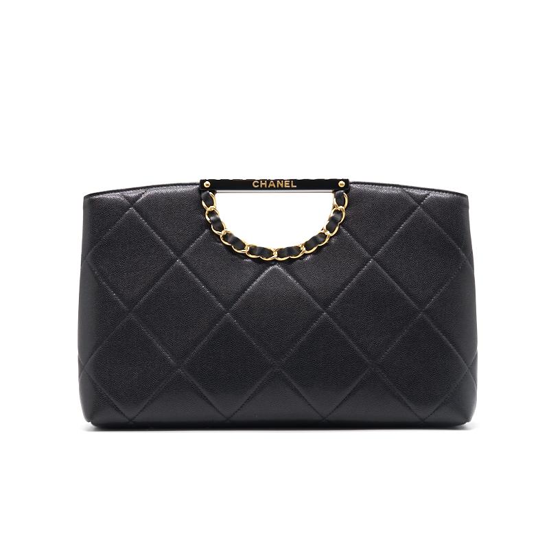 CHANEL CLUTCH BLACK GHW