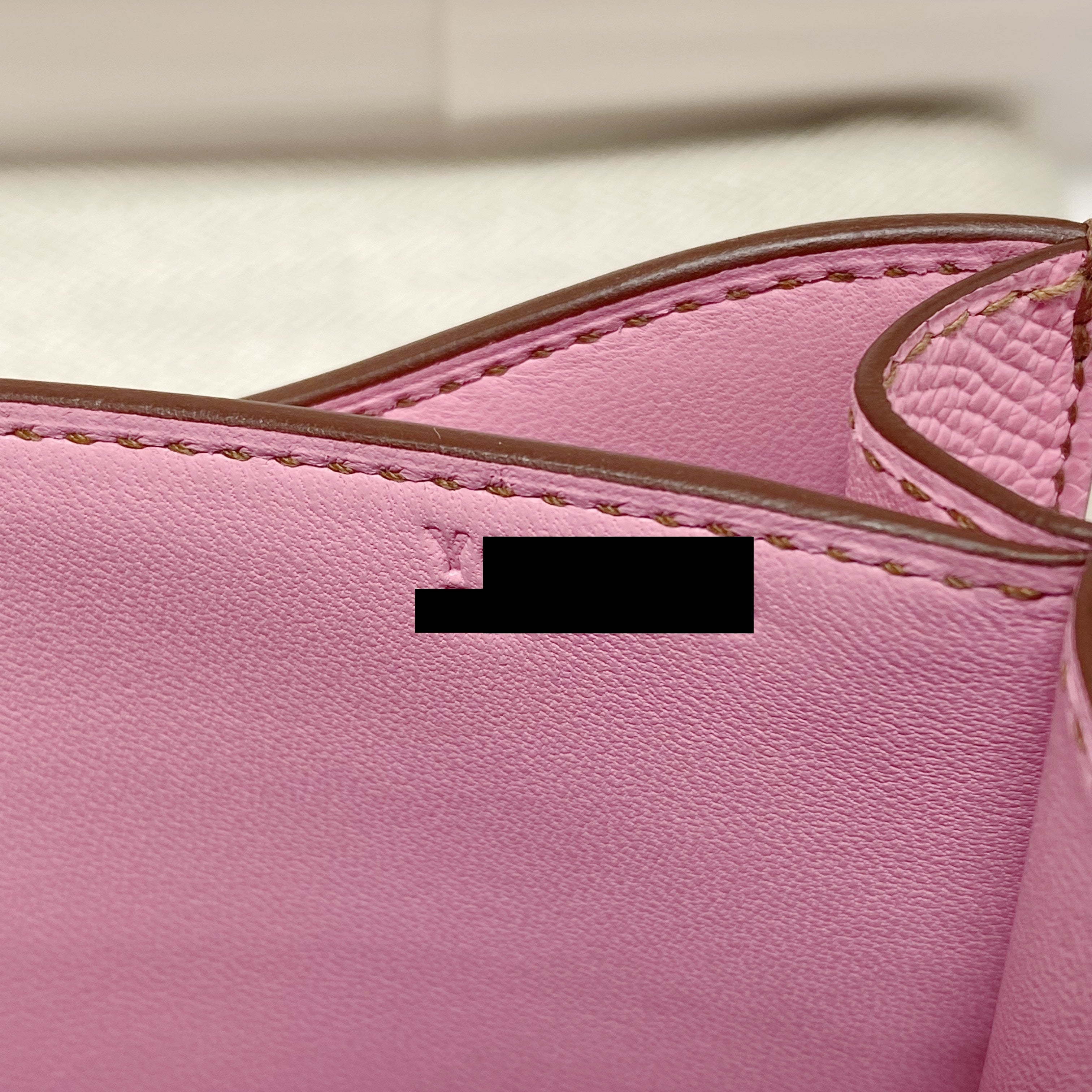 HERMES MINI CONSTANCE 5P BUBBLEGUM PINK EPSOM SHW