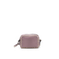 VALENTINO ROCKSTUD CROSSBODY CAMERA BAG LIGHT PURPLE