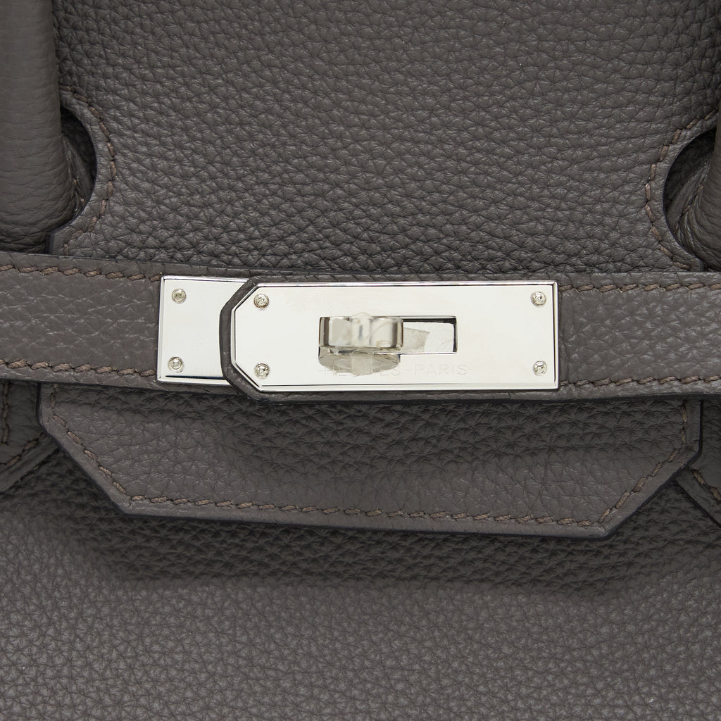 HERMES BIRKIN 35 TOGO 8F GRIS ETAIN SHW